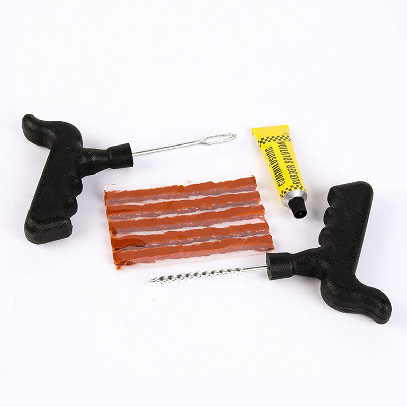 

Car Tire Repair Tool Tire Repair Kit Studding Tool Set Emergency Vehicles Puncture Repair Kit Auto Bike Tubeless Tire Garage