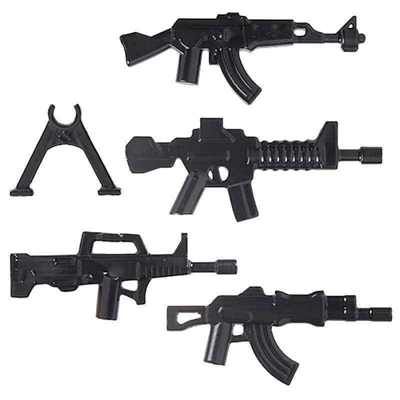 

25/50set Moc Building Block Parts Weapons Military Series for Figures Soldiers Toy Guns Educational diy Toys Children Gift