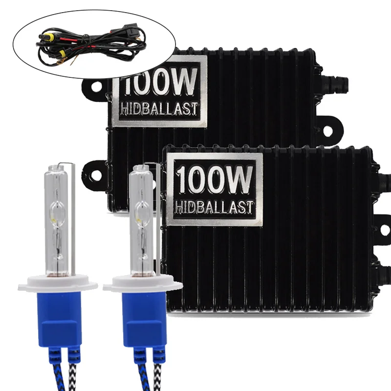 6000K H1 H3 H4 H7 H11 9006 100W 4300K 8000K балласт HID ксеноновый комплект 12 в светильник Фара