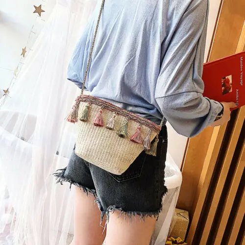 Bobo Пляжная Сумка круглая ручная плетеная ротанговая работа женская бамбуковая