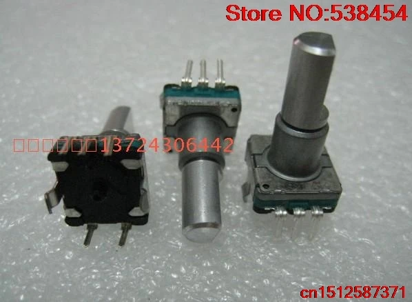 1PCS Encoder EC11 pulse potentiometer 30-point rotary volume coding with switch 17MM half handle | Electrical Socket &amp Plugs Adaptors