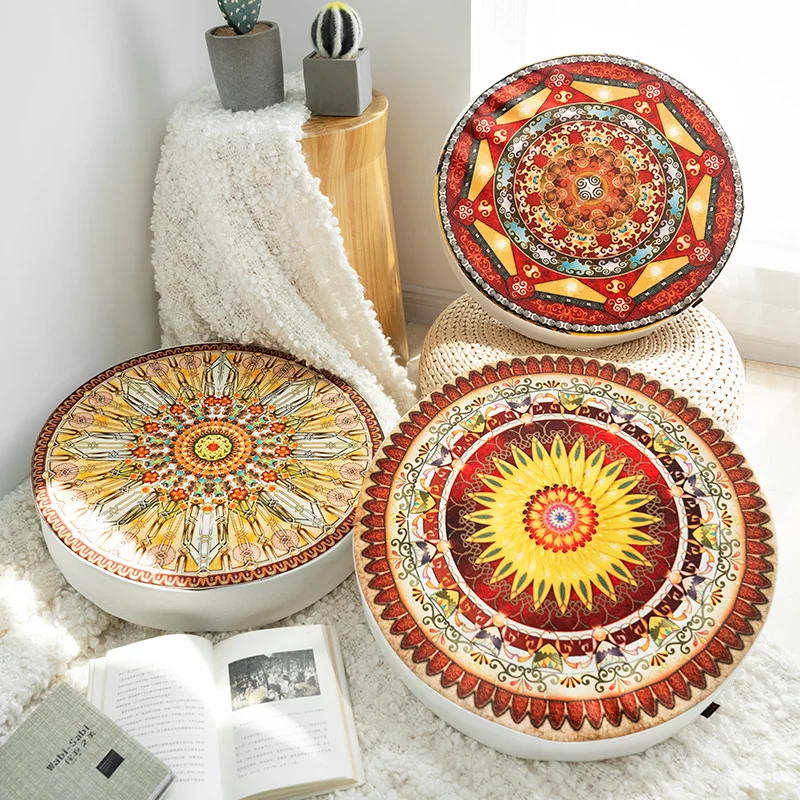 

FQ Ethnic Style Thickened Sponge Cushion Household