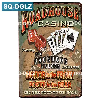 [SQ-DGLZ] LAS VEGAS металлический знак бар Настенный декор оловянный знак винтажный Бар Паб Настенный декор живопись покер таблички Боулинг Арт плакат - Цвет: 2179