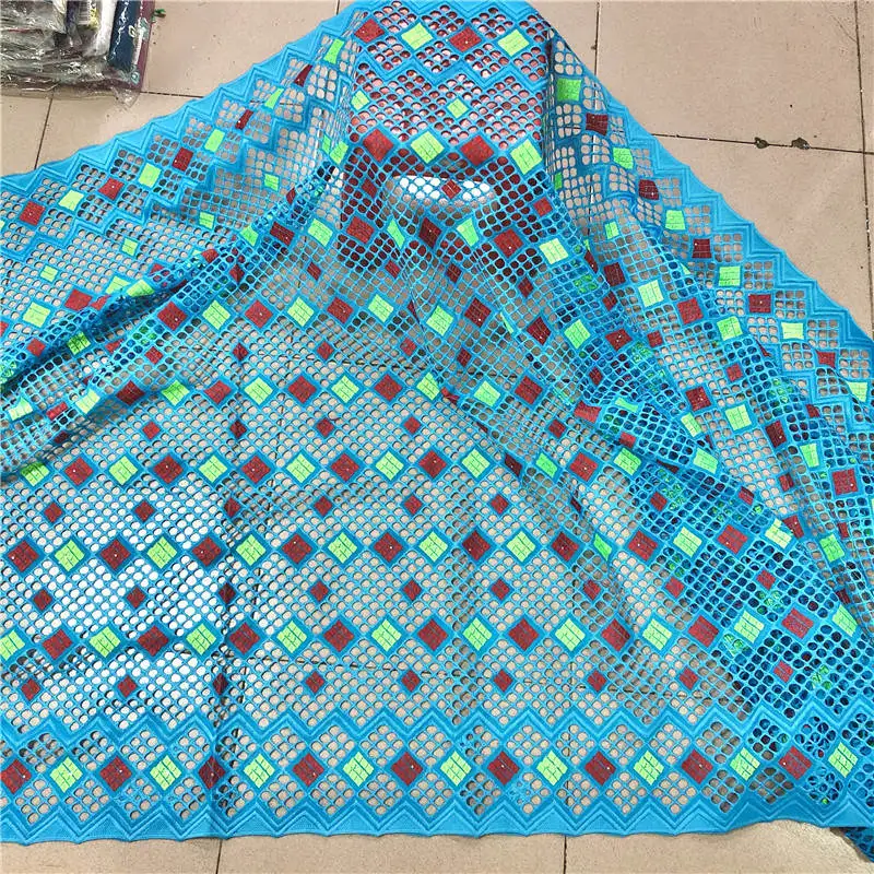 

2020 African Swiss Voile Lace Fabric embroidery lace trim high quality african Dry cotton lace fabric for wedding ! PL71235