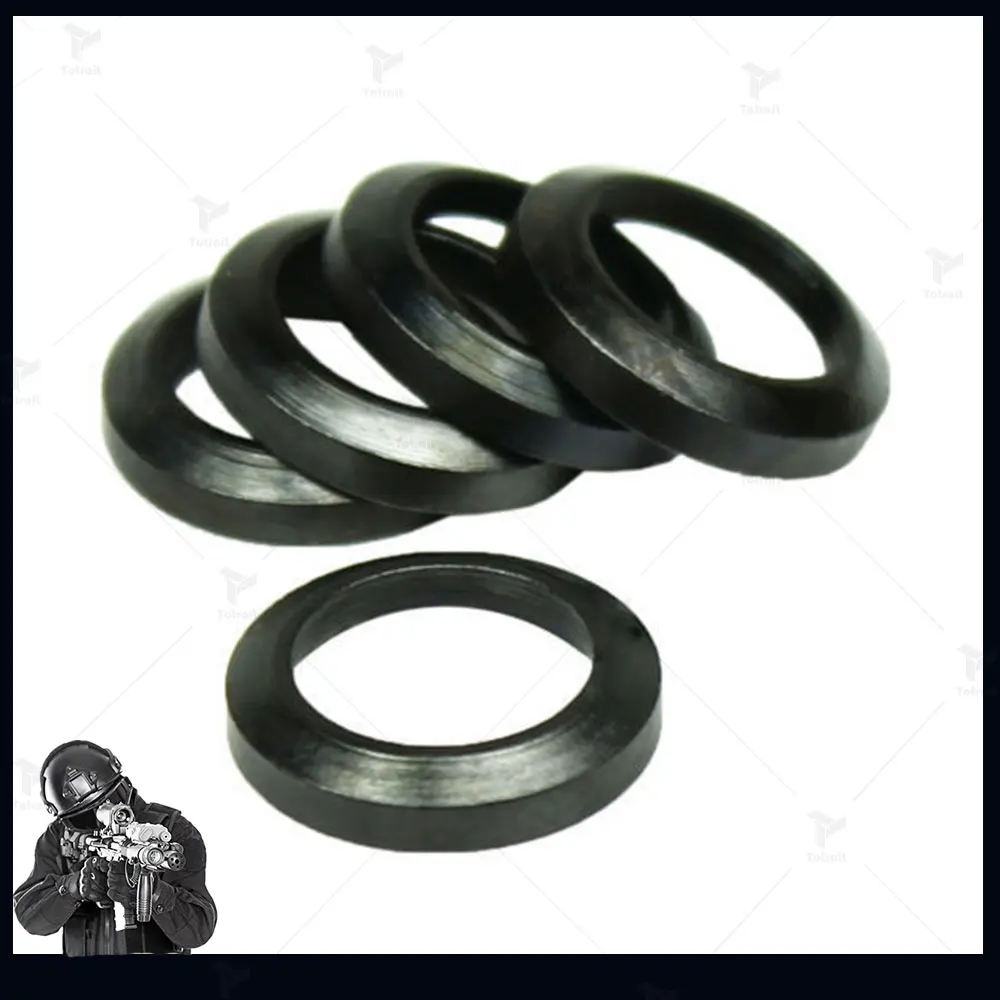 

5pcs .223/.308 Steel Crush Washers for Muzzle Brake 1/2x28 5/8x24 Tactical AR15 M16 M4 Thread Steel Crush Washer Hunting