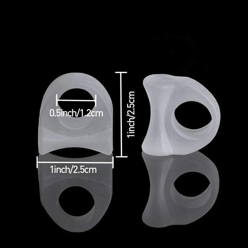 

1 Pair Silicone Gel Toe Separator Straightener Bunion Valgus Tool Relief Foot Corrector Care Spacers Hallux S2Z0