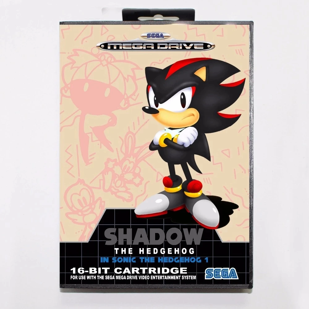 Игровая карта Shadow In Sonic 1 16 бит MD для Sega Mega Drive/ Genesis в розничной упаковке |