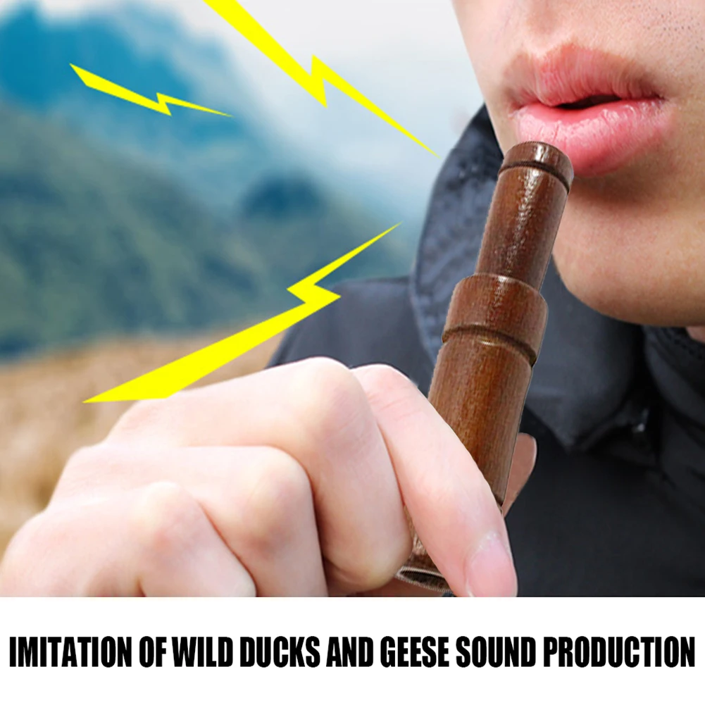 

Duck Call Whistle Wood Decoy Imitate Trap Whistle Camping Outdoor Hunting Loud Pheasant Portable Outdoor Elements