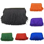 Оптовая продажа, 10 ярдов, 15 см, длинная бахрома, кружевная кисточка, полиэстер, кружевная отделка, лента для шитья, латинское платье, сценическая одежда, занавески, аксессуары для творчества