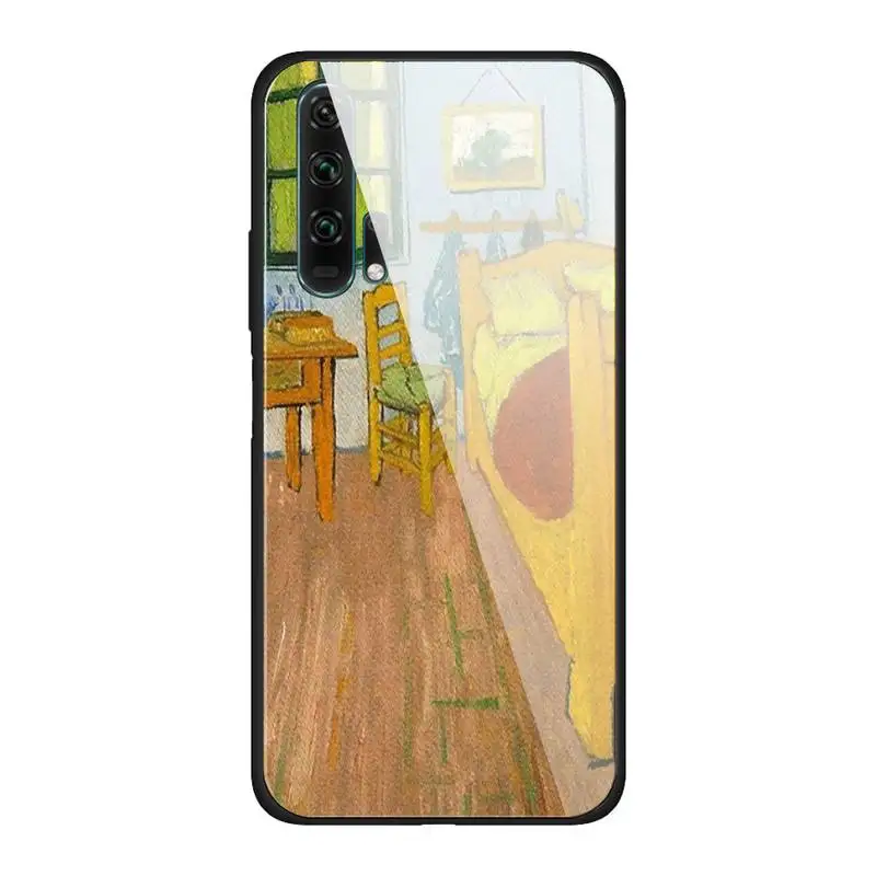 

Van Gogh oil painting Phone Case For Huawei Mate 9 10 lite 20Pro&Tempered Glass Back Cover For Honor 7A 8X 9 10 V10