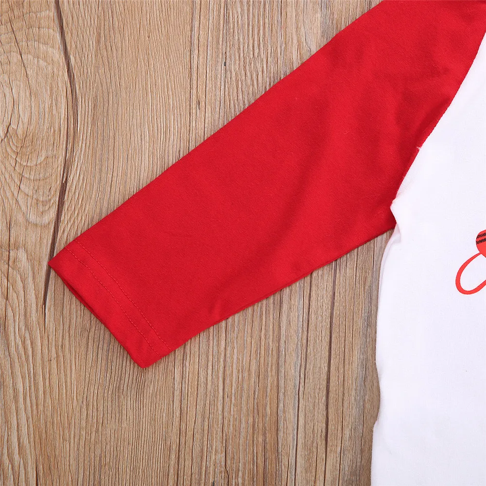 

6M-5Y Kids Baby Unisex Christmas T Shirts O-Neck Long-Sleeves Letter Print Top Autumn Spring Casual Pullover Tops