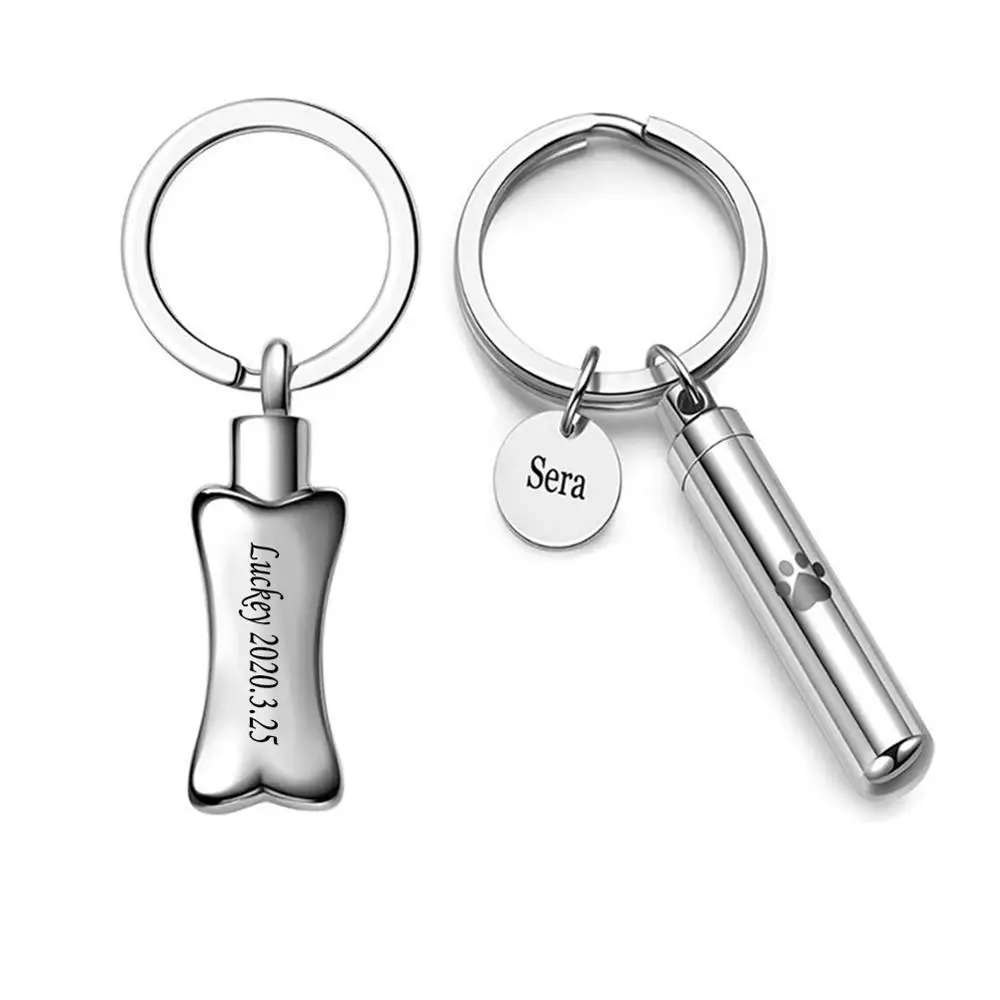 Дропшиппинг Нержавеющая сталь собаки кошки костной золы ожерелье-сувенир