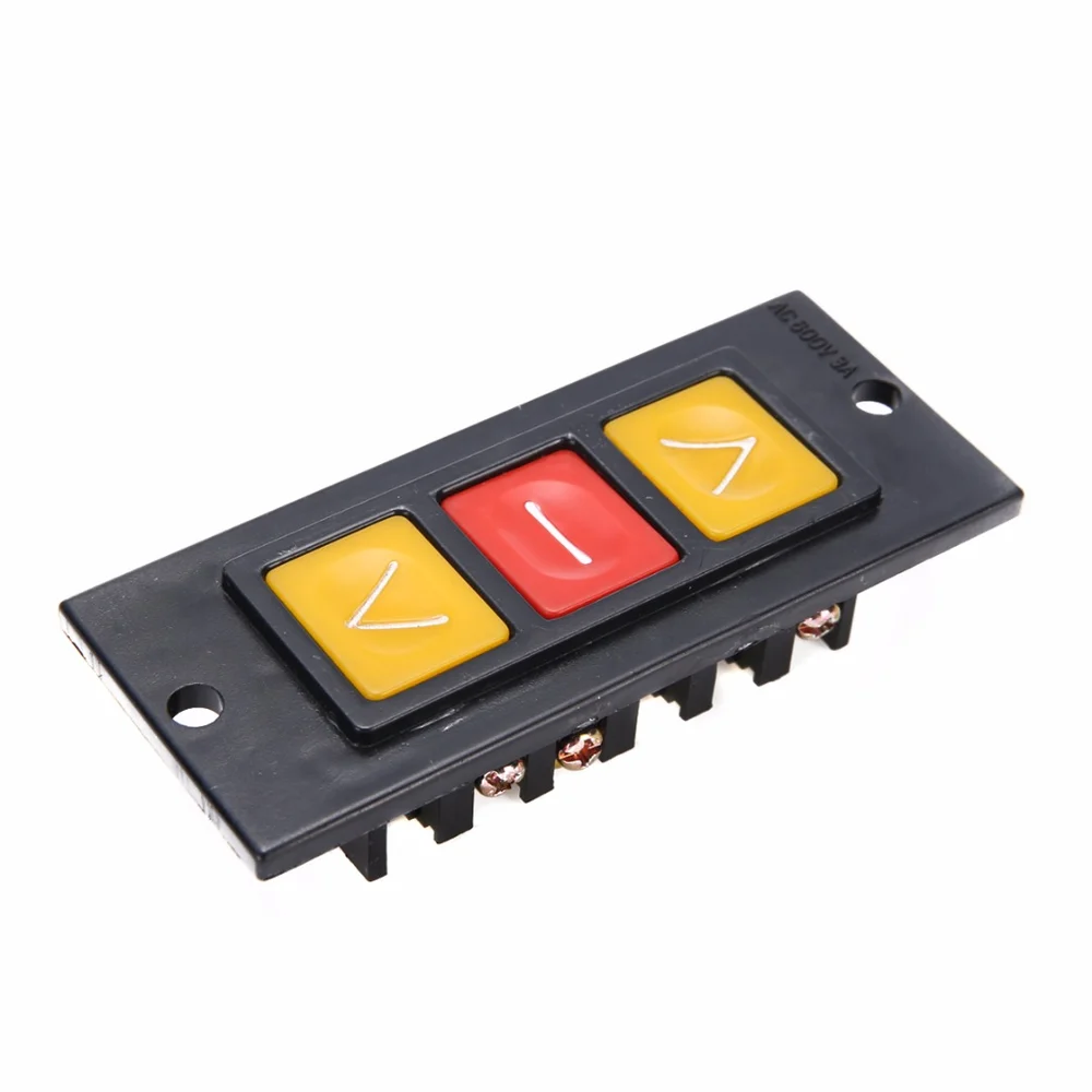 1 шт. электрическая вращающаяся дверь вверх и вниз 3 кнопки переключатель черный