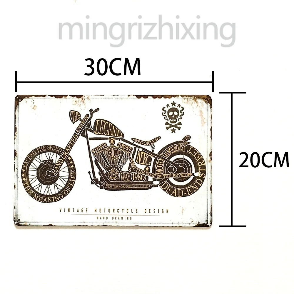 Металлические ретро плакаты Mototcycle винтажные оловянные Плакаты для бара кафе