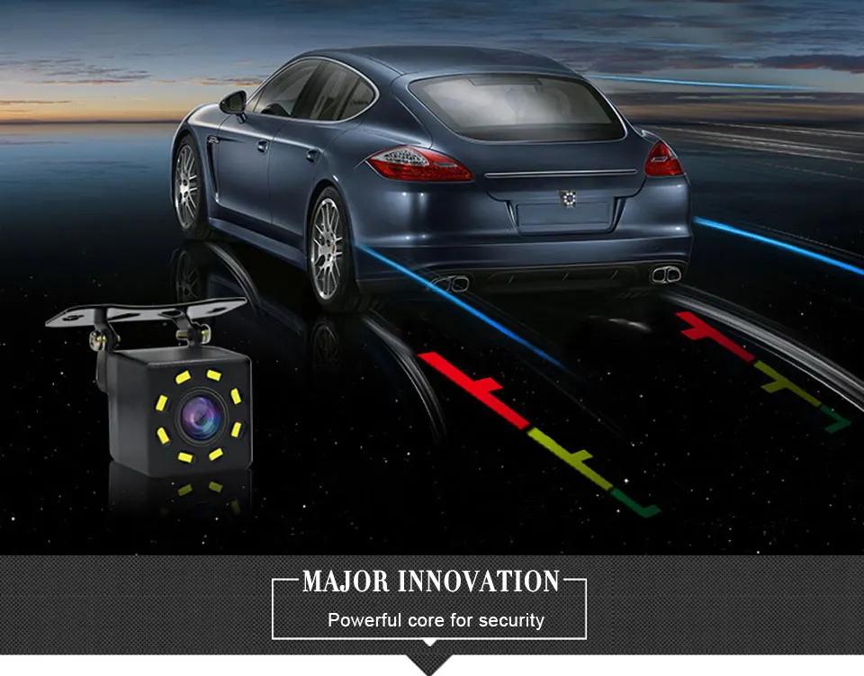 8LED камера заднего вида ночного видения Водонепроницаемая широкоугольная HD камера заднего вида беспроводной видео передатчик и приемник комплект