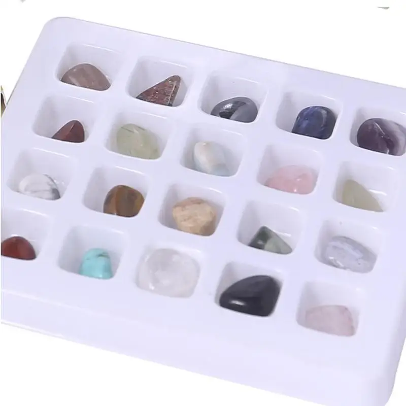 

New product natural crystal ore specimens 20 kinds school natural materials of For primary teaching early geography gems O9Y4
