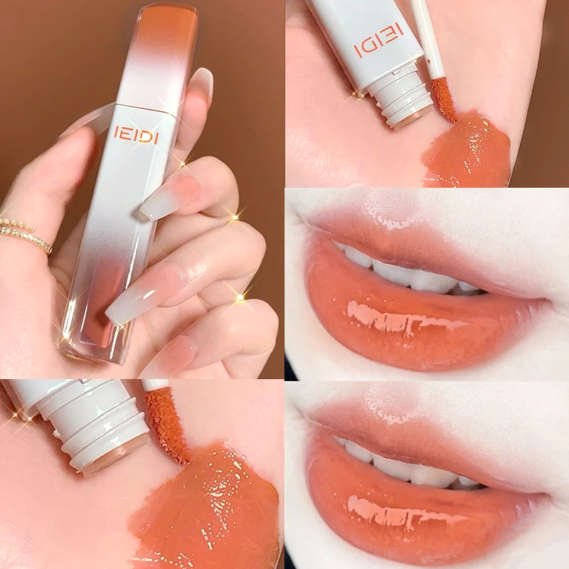 

IEIDI Moisturizing Gloss Labial Water-light Mirror Lip Glaze Waterproof Sexy Red Lip Makeup 5 Color Lip Tint Liquid Lipstick