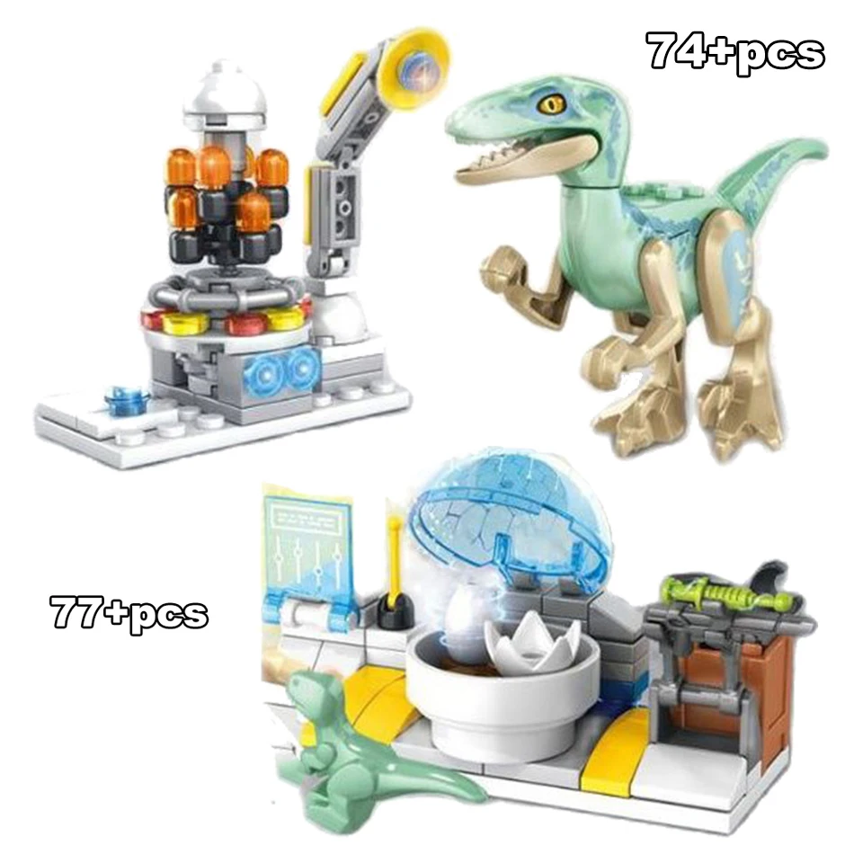 305 шт. 4 в 1 Детский конструктор MOC Dino Lab World | Игрушки и хобби
