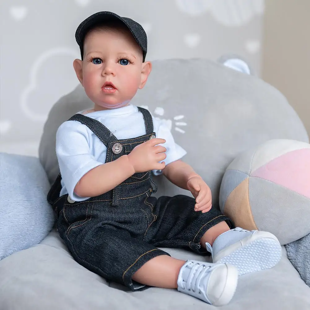 

Комплект Reborn 20 дюймов 50 см виниловый комплект Неокрашенный Diy Reborn Несобранные детали с комплектом одежды D0e6