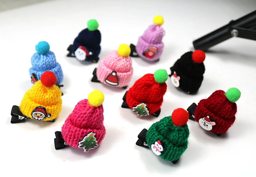 10 шт. товары для домашних животных рождественские аксессуары волос собак Санта