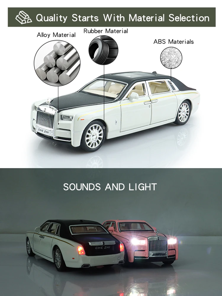 Лучшие рождественские подарки роскошный автомобиль Rolls-Royce Phantom игрушки для детей