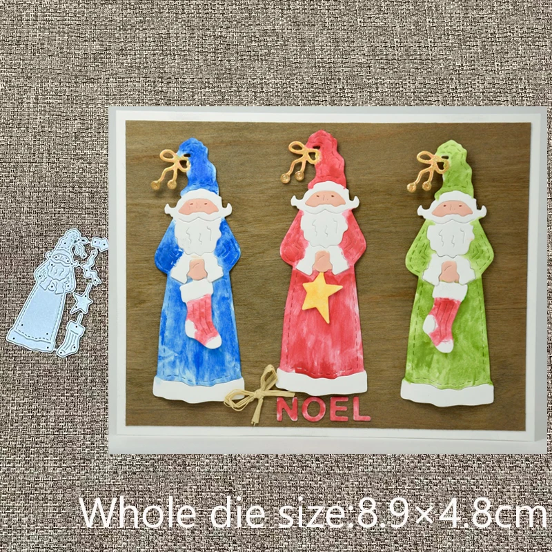 

New Design Craft Metal stencil mold Cutting Dies Santa Claus decoration scrapbook die cuts Album Paper Card Craft Embossing