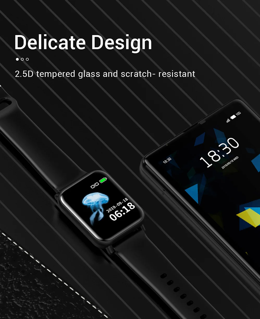 COLMI Smartwatch IP68 водонепроницаемый монитор сердечного ритма и артериального давления для мужчин и женщин фитнес-трекер для Apple IPhone Xiaomi PK B57