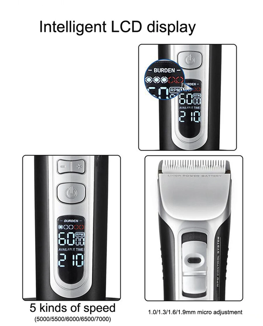 Профессиональный триммер для волос CHC 968 электрическая машинка стрижки мужчин