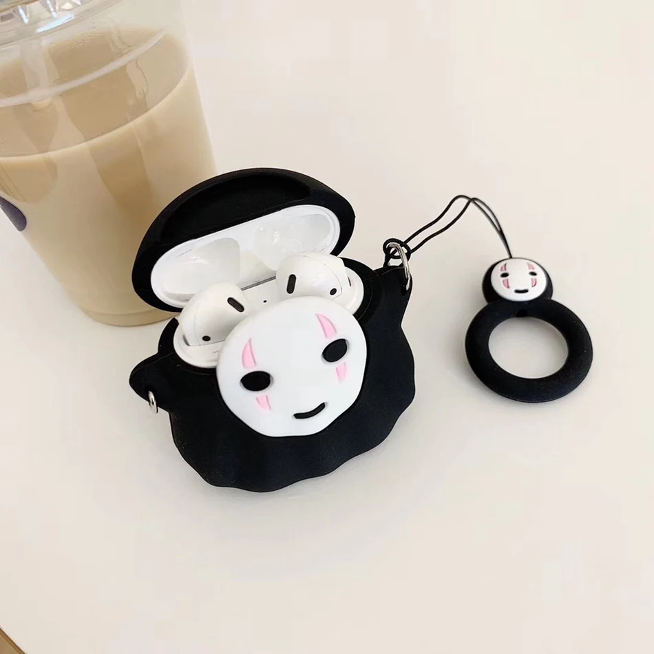 For AirPods Case Cute Cartoon Rabbit Pig Dog Earphone Cover For Airpods 2/i10/i11 Christmas Soft Protect Coque with Keychian