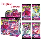2021 новейшие карты Pokemon 360 шт., Покемон TCG меч и щит Fusion Strike Booster Box, торговая карта, игра, коллекционная игрушка