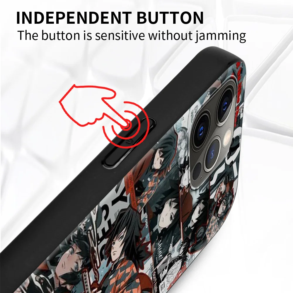 

Kimetsu No Yaiba Demon Slayer Shell Smartphone Cover For iPhone 12 Pro 11 Pro Max XS Max XR X 7 8 Plus 12Mini SE 2020 Case