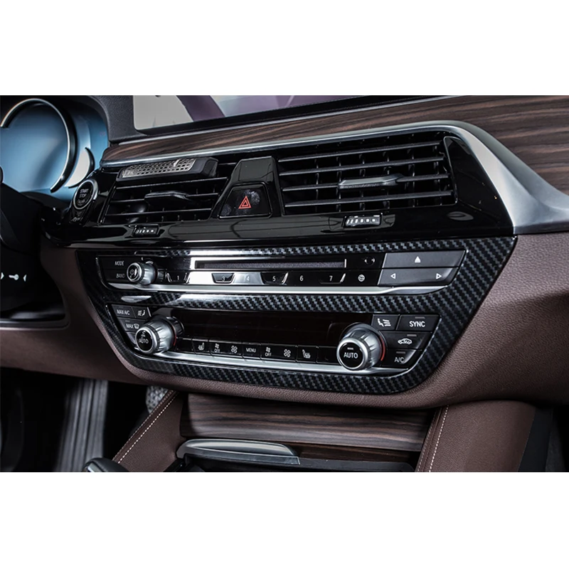 Хромированная панель центральные кнопки CD рамка Крышка отделка для BMW 5 серии G30 G31