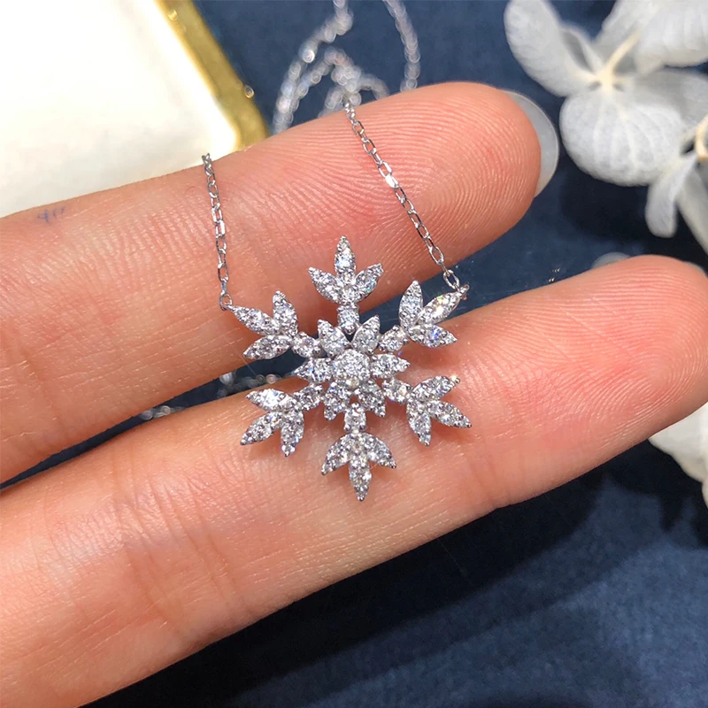 LUOWEND 100% подлинное ожерелье с подвеской из белого золота 18 К Подвеска настоящего