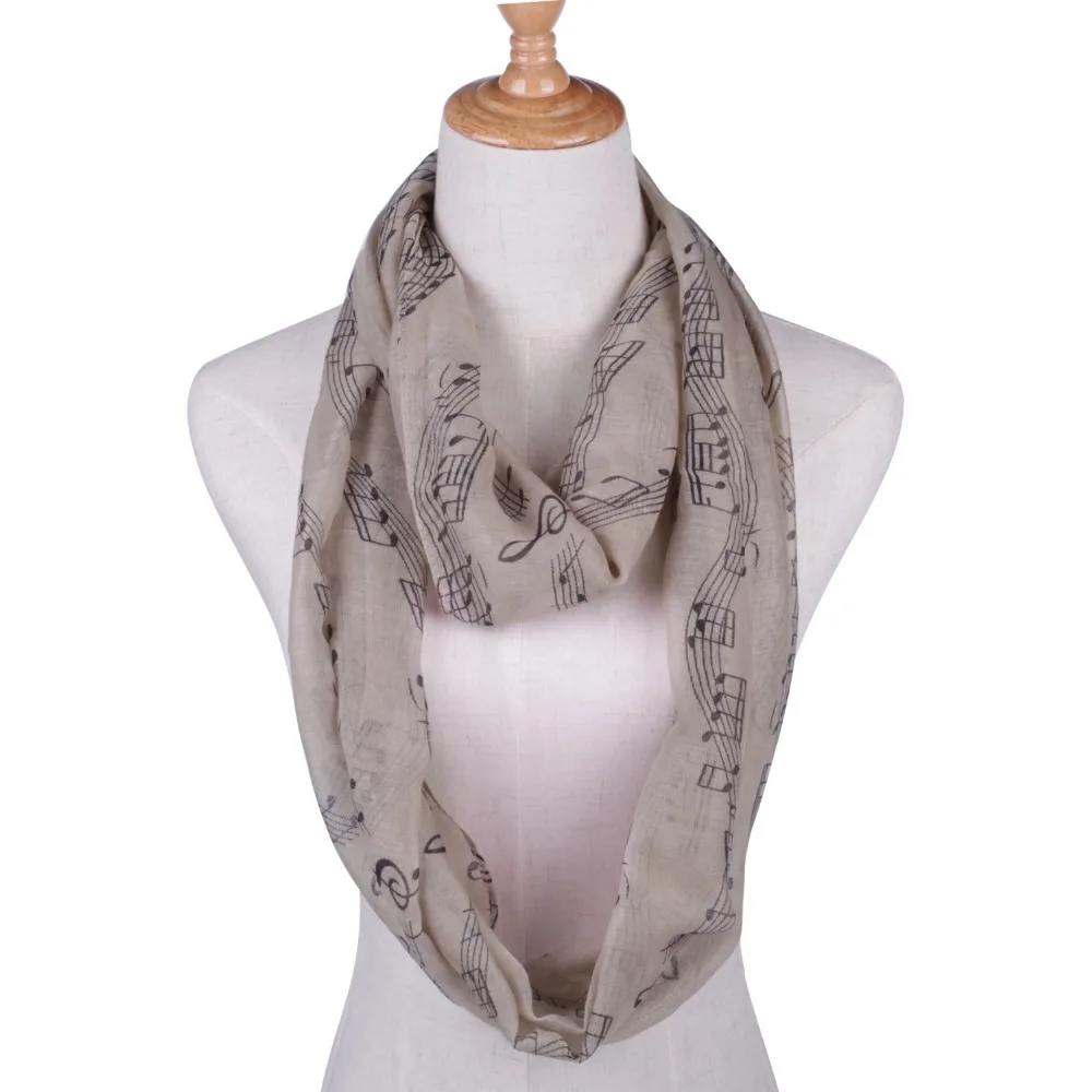 Шарф с принтом Музыка Infinity женский шарф Snood Foulard Дизайнерские шарфы|scarf thailand|scarf