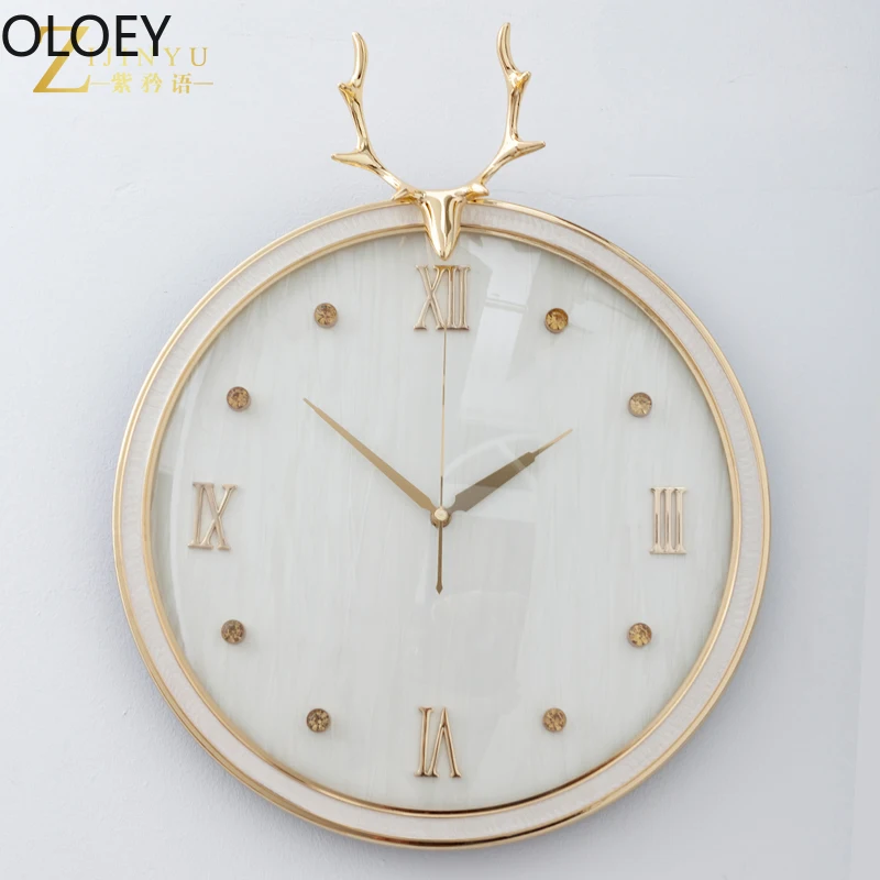 Роскошные Настенные часы в скандинавском стиле большие металлические с
