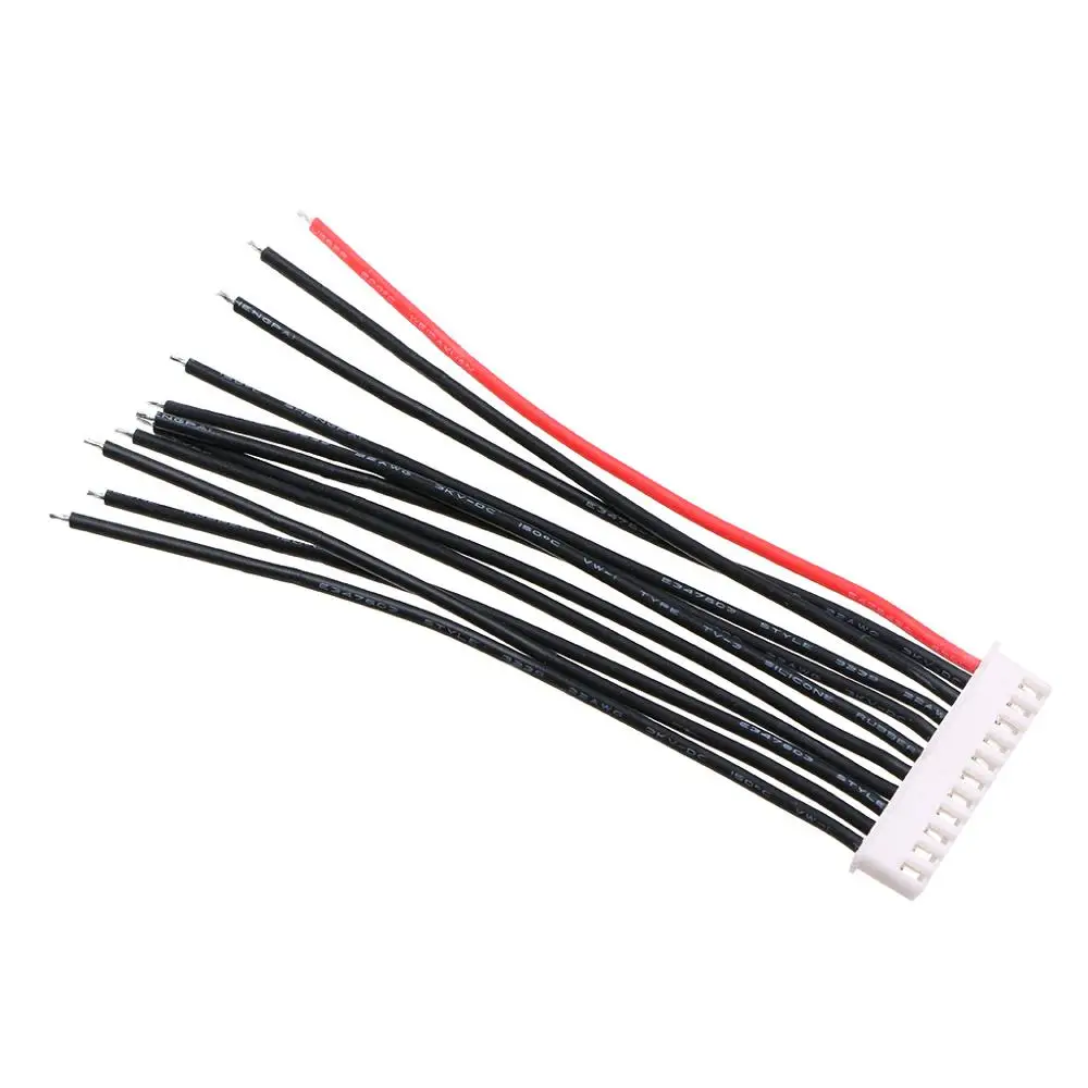 10S1P Lipo зарядный кабель баланса батареи 22 AWG силиконовый провод JST XH Разъем 10