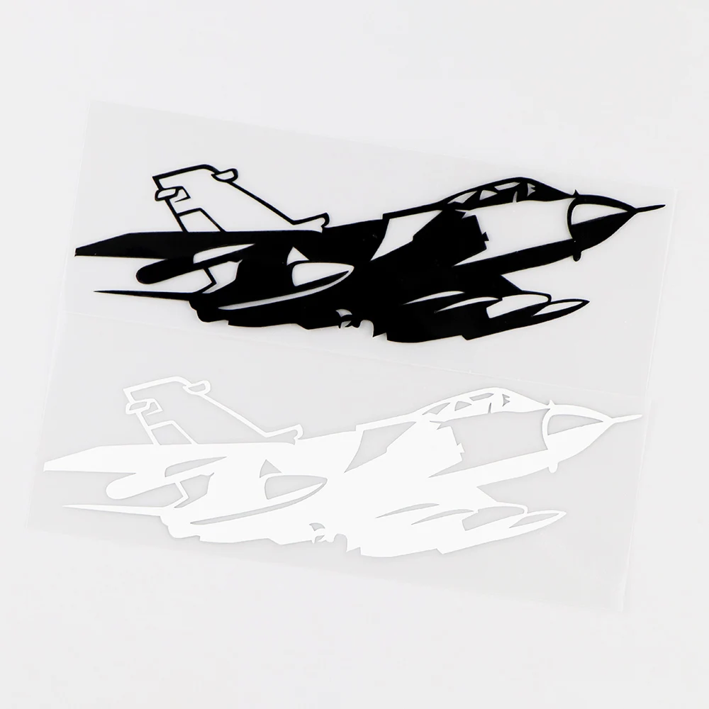 

Car Sticker FighterVinyl Decal Art Decor Airplane Graphic Black / Silver 16.3X5.2CM