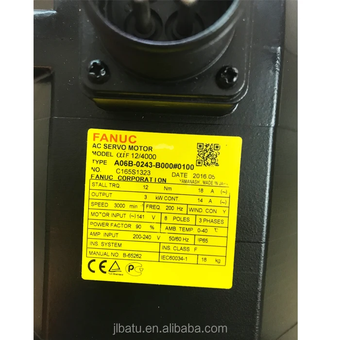 

A06B-0243-B000 Original New and Used Fanuc Servo Motor