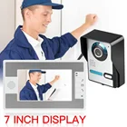 Проводная 7 дюймовая дверной звонок TFT Система видеонаблюдения, домофон, домашняя дверь, видео, ночное видение