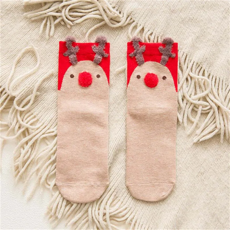 Christmas Socks Santa Claus Gift Kids Unisex Xmas Funny For Girl Baby Girls Boys Children Free Shipping | Мать и ребенок