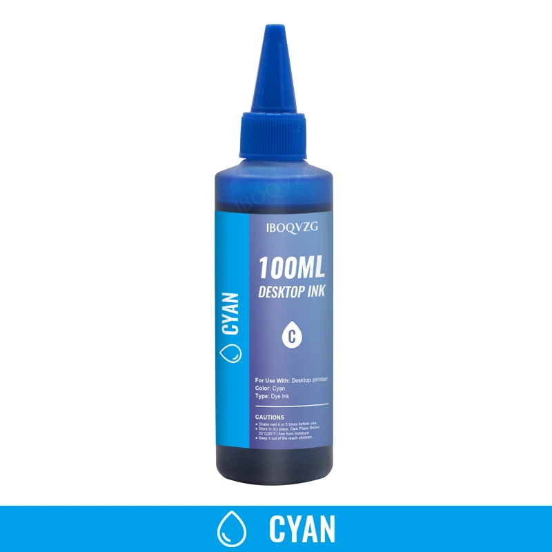 IBOQVZG Universal 100ml Refill Dye Ink Kit for Epson Canon HP Brother All Model Printer ink CISS Voor inkt Tank | Компьютеры и офис