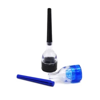 plastic funnel weed grinder with rolling paper function crusher cracker miller cigarette smoke pipe tool cigarette acessorios