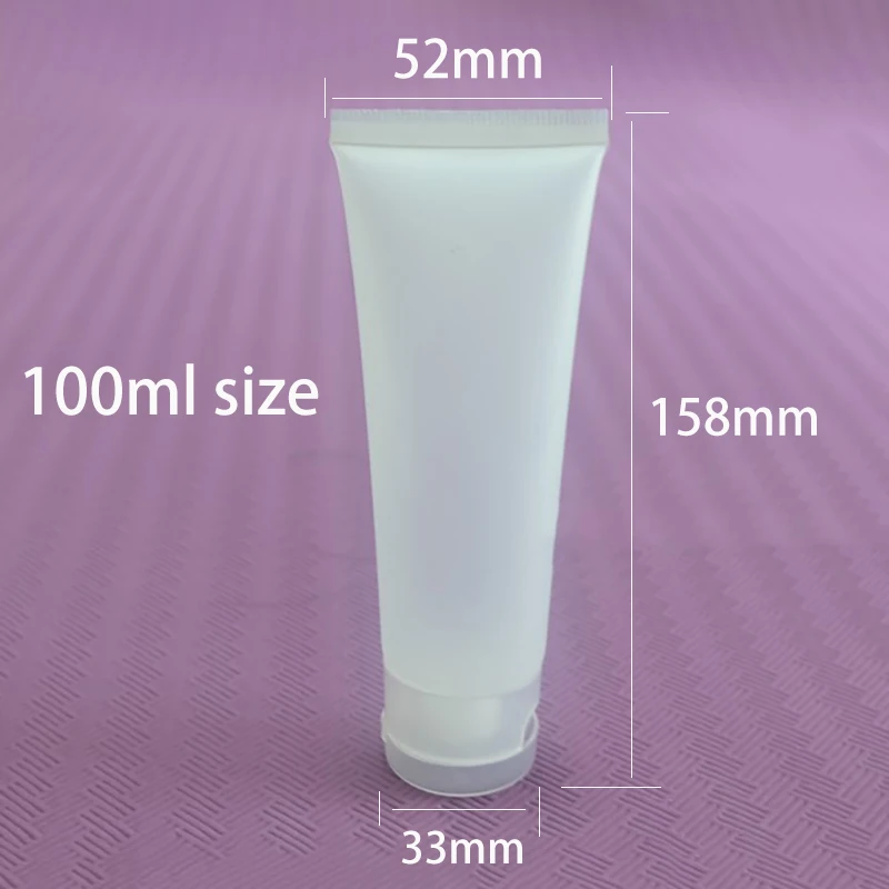 

15ml 30ml 50ml 100ml Matte Plastic Empty Cosmetic Bottle Facial Cream Frost Squeeze Tube Shampoo Packaging Container Flip Cap