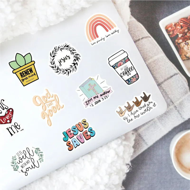 100 шт. водостойкие виниловые наклейки для ноутбука | Канцтовары офиса и дома