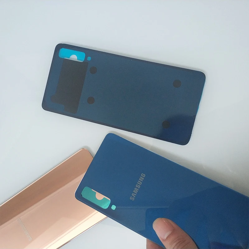Samsung Galaxy A7 2018 Задняя крышка батареи A750 стекло Дверь Корпус Крышка Замена для A750F