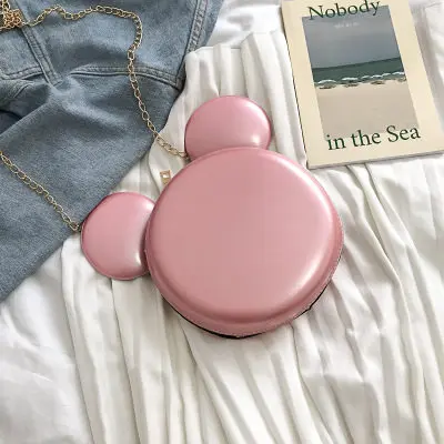 Новая мультяшная дамская сумочка Disney женская модная сумка на плечо с цепочкой