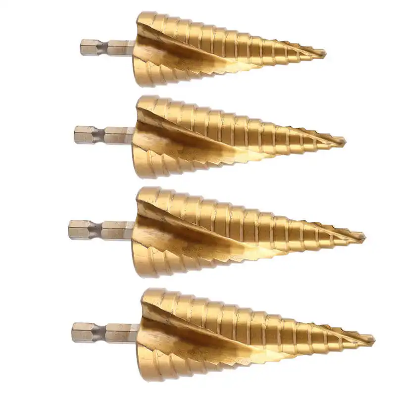 

Step Drill Bit High Speed Steel Step Drill Bit Hole Cutter Tool for Drilling Wood