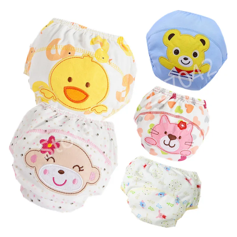 

Baby Cotton Training Pants Panties Baby Diapers Reusable Cloth Diaper Nappies Washable Infants Children Underwear Nappy Changing