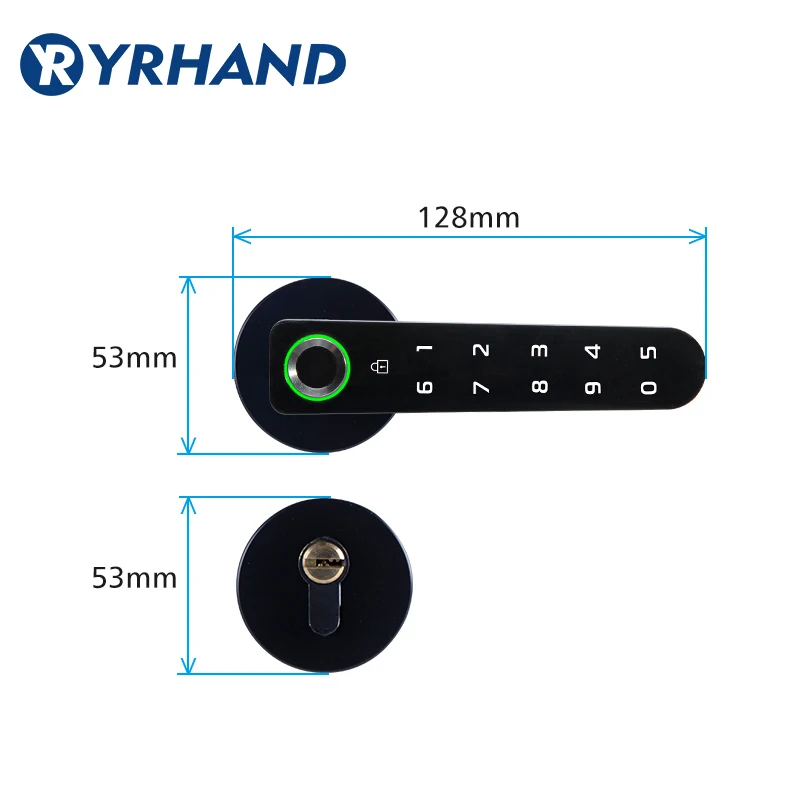Биометрический полупроводниковый замок с отпечатком пальца умный дверной