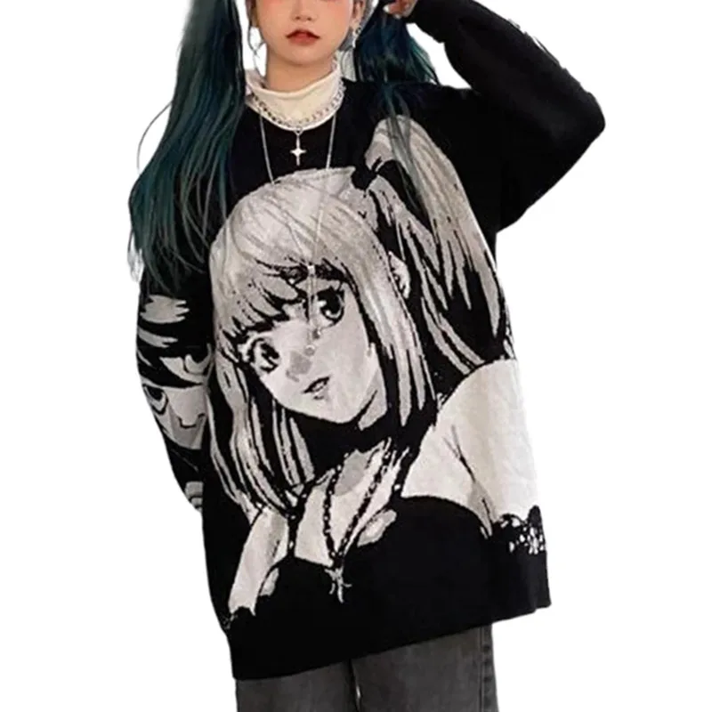 

Japanese Anime Death Note Misa Amane Harajuku Hoodie Streetwear Women's Sweatshirt Korean Fashion Female hoodies
